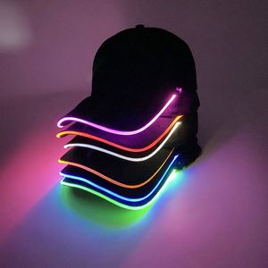 Nueva Gorra Luminosa LED con Logotipo Personalizado para Conciertos, Fiestas, Bar, Gorra de Béisbol que Brilla en la Oscuridad, Gorra de Protección Solar - Product Image 5