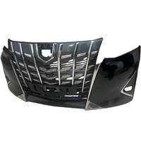 Convient pour Toyota Alphard 35/40 Series 2018-2021 Car Bumper Grille Kit Front Lip Accessories Black Upgrade Body Kit