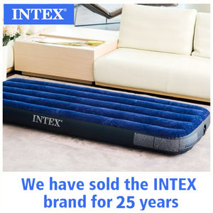INTEX 64756 Matelas gonflable simple et durable pour la maison, avec <span class=keywords><strong>cordon</strong></span> <span class=keywords><strong>de</strong></span> serrage, <span class=keywords><strong>bleu</strong></span> floqué, pour une petite sieste - Product Image 5