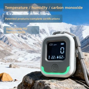 Patentierter 3-in-1 Kohlenmonoxid-Detektor CO Tragbarer Outdoor-Camping-Wohnmobil-Temperatur- und Feuchtigkeitsalarm HD-600 - Product Image 5