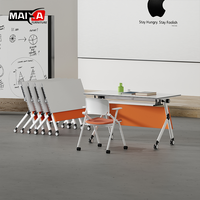 Bureau d'ordinateur pliable minimaliste et durable pour étudiants, avec montage facile, table d'étude mobile