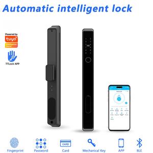 Tuya Security Biometric Main Door Fingerprint Face Recognition Electronic Digital Smart Password Door Lock - Product Image 4
