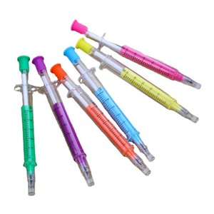Creatieve Gift Briefpapier Gel Pen Spuit Vorm Water Pen Student Leren Benodigdheden Balpen Custom Logo Groothandel - Product Image 5