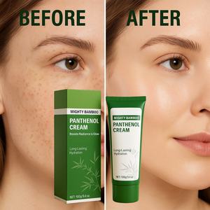 Crème pour le visage au panthénol de bambou, crème éclaircissante naturelle pour la peau, anti-âge pour femme - Product Image 1