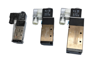 วาล์วควบคุมลมแบบนิวแมติก 4V ซีรีส์ วาล์วโซลินอยด์ 5/2 ทาง อลูมิเนียมอัลลอยด์ วาล์วควบคุมแบบคอยล์เดี่ยวและคู่ - Product Image 1