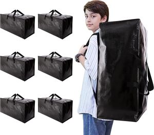 Bolsas de Almacenamiento Plegables Extra Grandes, Resistentes, Minimalistas, Impermeables, de Polipropileno (PP) Ecológico, con Cierres - Product Image 1