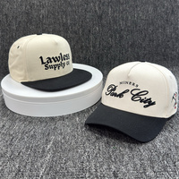 Gorra de Béisbol de Dos Tonos con Logotipo Bordado en 3D de 5 Paneles, Personalizada, con Visera Plana o Curva, para Regalo de Boda, Deportiva y a la Moda