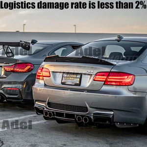 Aileron de toit style M4 MP PSM en fibre de carbone pour BMW Série 3 E92 2006-2014 320i 325i, kit d'aileron de coffre - Product Image 2