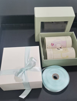 Coffret Cadeau de Luxe Personnalisé pour Mariage/Anniversaire, Boîte en Carton avec Couvercle et Fond, et Fenêtre