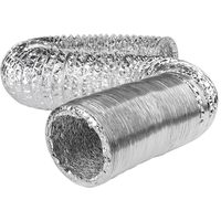Tuyau flexible en aluminium de bonne qualité, double couche, pour sécheuse, ventilation CVC, usage hospitalier, vente directe d'usine