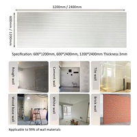 Nouveau design Line Stone 1.2x2.4m mince poids léger MCN Tuile Flexible Ultra-Mince Flexible Mur de fond de brique culturelle