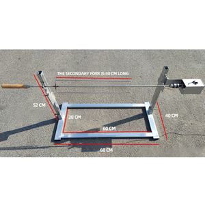 Asador de barbacoa eléctrico doméstico con volteo automático para pierna de cordero asada y parrilla giratoria desmontable para pollo - Product Image 4