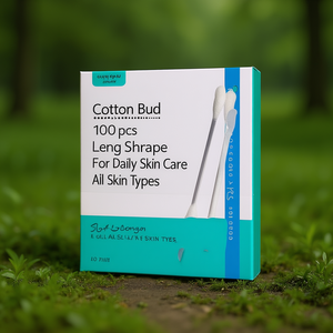 Coton-tiges 100 pièces, forme longue, pour les soins quotidiens de la peau, tous types de peau - Product Image 3