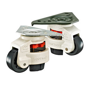 60F 80F 100F Nylon Industrial Nivelamento Rodízios Altura Ajustável Triângulo Placa Rodas Heavy Duty para Bancadas de Máquinas - Product Image 4