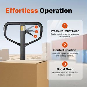 Hydraulischer Manueller Gabelstapler Höhenverstellbarer Schwerlast-Gabelstapler Industrieller Schub- und Zugstapler für Lager und Fracht - Product Image 3