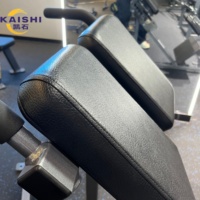Banc d'extension dorsal réglable Kaishi Commercial Roman Chair, appareil d'hyperextension pour l'entraînement du bas du dos, des abdominaux et des fessiers