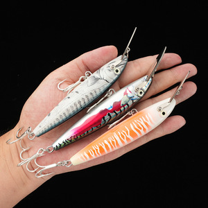 <span class=keywords><strong>Leurre</strong></span> de pêche Hard Minnow avec yeux 3D en plastique ABS, appât dur coulant, hameçons triples, pour eau douce et eau salée, matériel de pêche, support OEM ODM - Product Image 1