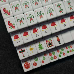 Coffret Cadeau de Noël : Jeu de Société Familial Américain de Mahjong pour Fêtes - Product Image 6