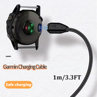 Câble de Recharge USB Eonline 17cm 1M/3.3FT pour Garmin Fenix 7 7S 7X 6 6S 6X 5 Plus Vivoactive 3 Forerunner 945 935 245 255 Chargeur
