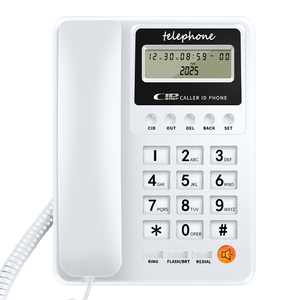 Bureau Maison Hôtel Filaire Multifonctionnel Vente en gros un <span class=keywords><strong>téléphone</strong></span> avec ID d'appelant <span class=keywords><strong>Téléphone</strong></span> <span class=keywords><strong>fixe</strong></span> FICAN8208 - Product Image 1