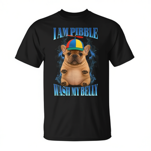Camiseta con meme de Pit Bull Dog: I Am Pibble Wash My Belly - Product Image 2