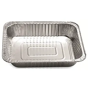 13x10 inch disposable aluminium foil bbq grill pan turkey baking pan big size aluminum foil container
