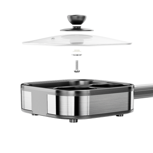 Macchina per Waffle e Sandwich a Doppio Lato Stile Europeo, Multifunzione in Acciaio Inox per Tostare Elettricamente - Product Image 3