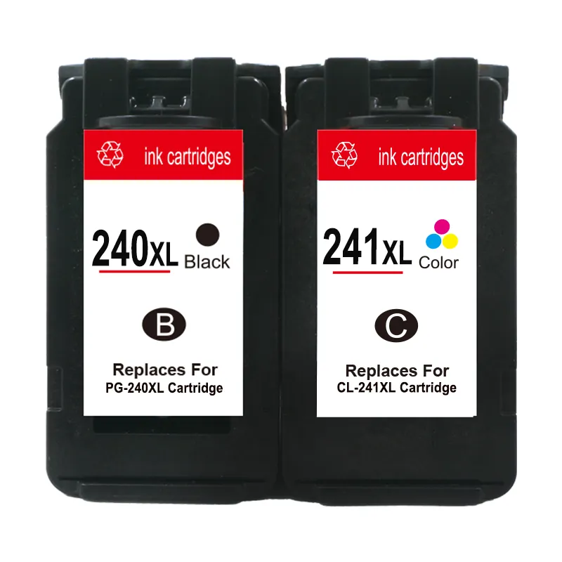 Hcor-cartucho de tinta de Color remanufacturado para Canon MG2120, PG 240, 241 XL, 241XL, 240XL, PG240, PG-240, PG-240XL, CL241, CL-241