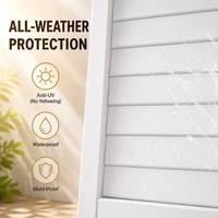 Volets de plantation modernes de luxe, volets de fenêtre en faux bois sur mesure, vente en gros B2B, service OEM ODM, garantie d'usine