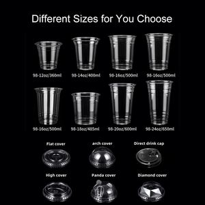 Échantillon Gratuit – Gobelets en Plastique PET Transparents Personnalisables avec Logo, 12, 14, 16, 18, 20, 24 oz, pour Café Glacé, avec Couvercles à Boire Sans Paille - Product Image 4