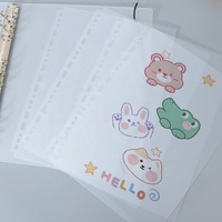 Séparateurs de classeur durables B5 en PP à 26 trous, pages insérables pour carnet de voyage, journal