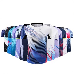 Conjunto de Ropa Deportiva de Bádminton de Secado Rápido, Traje de Tenis para Adultos, Hombres y Mujeres, Personalizado, Transpirable, Jersey de Entrenamiento Profesional de Manga Corta - Product Image 1