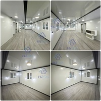 Villa conteneur préfabriquée extensible 60x120x5mm avec poutre supérieure, 40 pieds 20 pieds, 1 2 3 4 5 chambres, cuisine, maison étanche