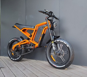 Moto Tout-Terrain Électrique 1200W pour Adultes Longue Portée Moteur Moyeu Arrière Batterie 48V 20Ah Pneus Larges Numérique Alliage d'Aluminium Montagne 45km/h Acier - Product Image 6