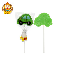 Fabricant en gros de sucettes en forme de voiture de dessin animé aux saveurs de fruits, bonbons durs