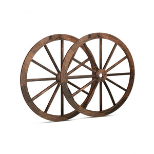 Cross-border best-selling American country style <b>wheel</b> decoration wall hanging, Nordic style ins home decoration, round retro - Product Image 4