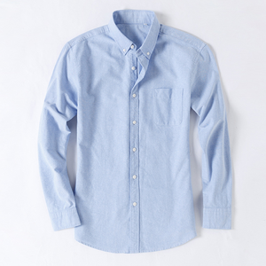 Commercio all'ingrosso in cotone 100% Oxford camicia da uomo manica lunga Casual formale, vestibilità regolare, <span class=keywords><strong>camicie</strong></span> da uomo - Product Image 2