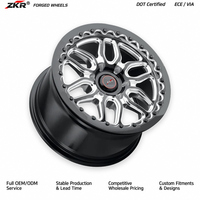 Jantes ZKR forgées Beadlock personnalisées de haute qualité 17 18 19 pouces en alliage forgé OEM pour Corvette C8 BMW M5 Ford Mustang Trailer