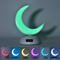 Lslami Hadiah Desain Baru Lampu Bulan Speaker Quran Azan Jam Alarm Hadiah Muslim Pemutar Quran Aromaterapi