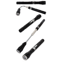 Lampe de travail Flexible télescopique à 3 LED, en alliage d'aluminium, outil Portable, ramassage magnétique, lampe de travail