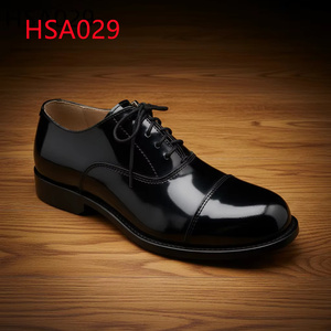 Chaussures habillées pour hommes en cuir pleine fleur ZYF, idéales pour les trajets professionnels, design élégant à double joint, chaussures de bureau noires HSA029 - Product Image 2