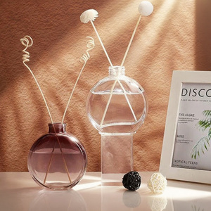 2025 Factory Home Decoration Natural Empty Essential Oil Aromatherapy Glass <b>Aromatic</b> Reed Air Diffuser Bottle 50ml 100ml 150ml - Product Image 6