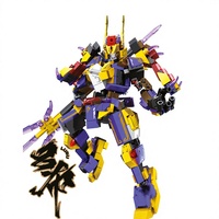 Figurines Sembo, fantaisie chinoise, échelle 1:8, quatre bêtes sacrées, robot transformable, blocs de construction en plastique ABS, jouet de construction, modèle DIY