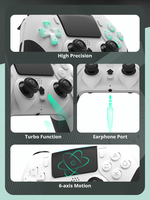Control Inalámbrico para Juegos Data Frog, Joystick para PS4/PS4 Pro/PS4 Slim y PC, Óptimo para Consolas de Juegos