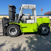 Chariot élévateur diesel Muduo, capacité de 7,5 tonnes, dimensions des fourches de 1070x1100 mm, pour la construction, les fermes, la vente au détail et plus encore