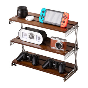 Desktop organizer, multi-tiered <b>storage</b> rack, folding cup holder, office countertop shelf, tiered <b>storage</b> rack - Product Image 5
