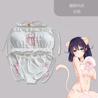 Ensemble de maillots de bain imprimés chat Anime Cosplay Performance Costume Lingerie Sous-vêtements