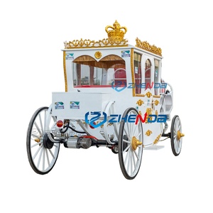 Décoration de Noël en plein air : Chariots de chevaux électriques / Voitures de chevaux / Calèches royales pour touristes - Product Image 4