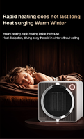 Chauffage électrique portable PTC 220V 500W le plus vendu de Maist avec désodorisation et protection anti-renversement pour la maison, la salle de bain et le bureau