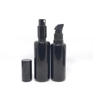 Flacon et pot cosmétiques en verre violet foncé anti-UV noir pour huiles essentielles et lotions – 5ml, 15ml, 30ml, 50ml, 100ml, 150ml, 200ml, 250ml - Product Image 2